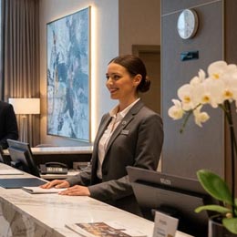 Addetto accoglienza hotel